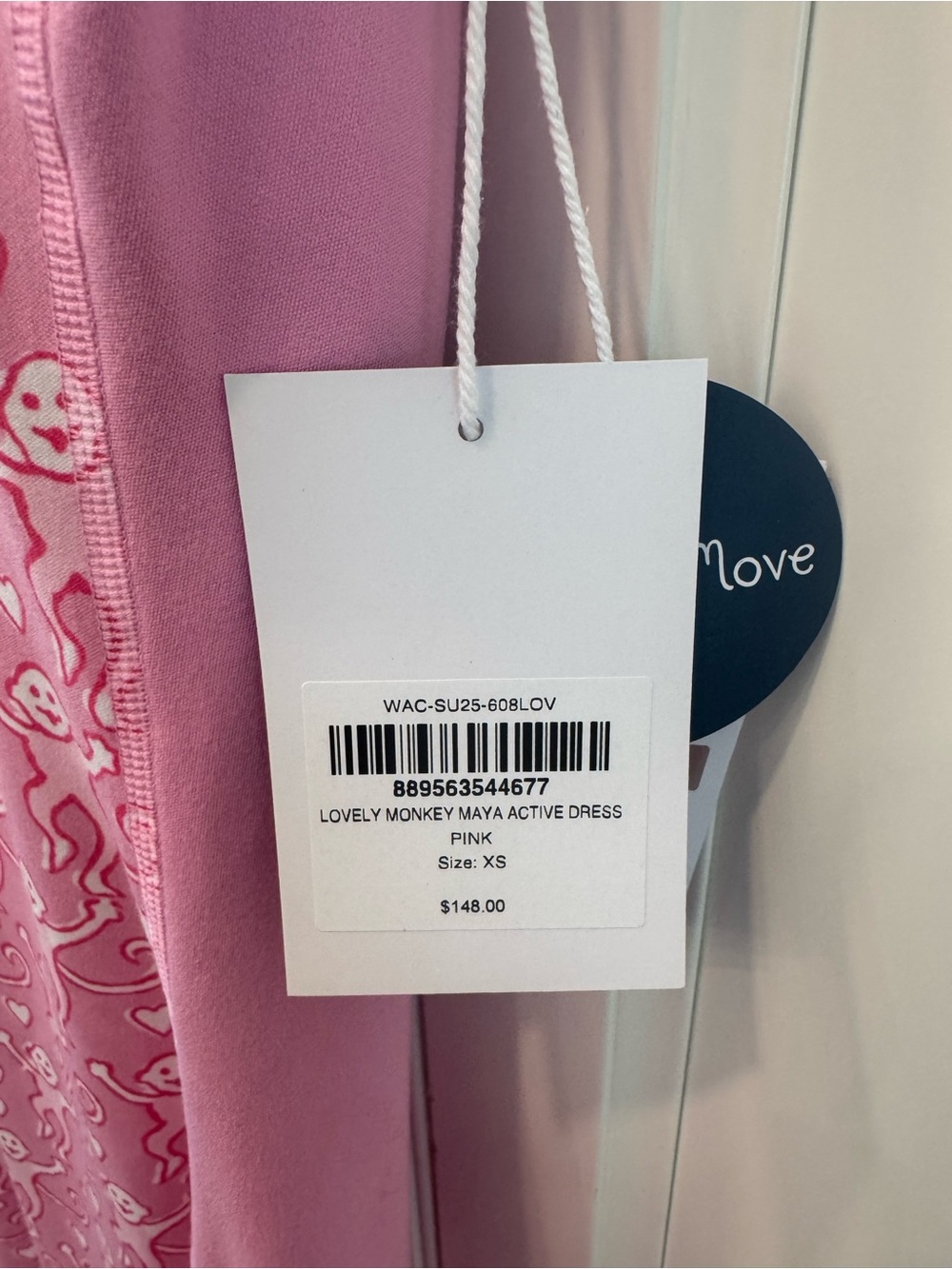Roller Rabbit Pink Mini Dress with Playful Monkey Print - Picture 5 of 7